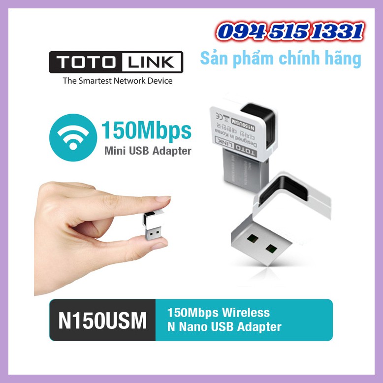USB Wifi thu sóng ToToLink N150USM