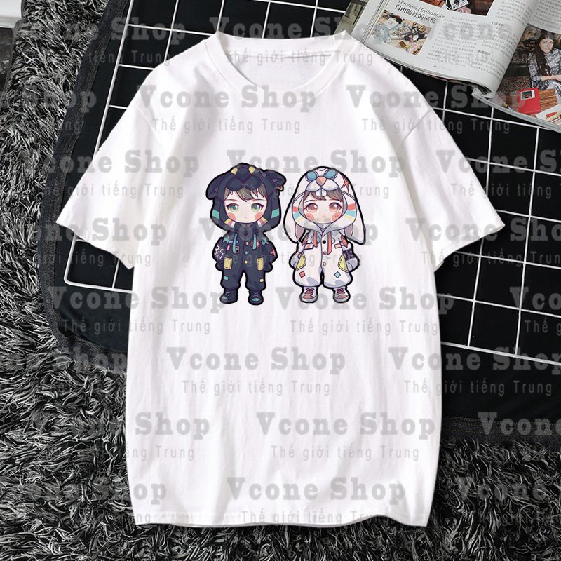 Áo thun phông trắng in hình BÁC QUÂN NHẤT TIÊU chibi Vương Nhất Bác Tiêu Chiến Trần Tình Lệnh thời trang cá tính