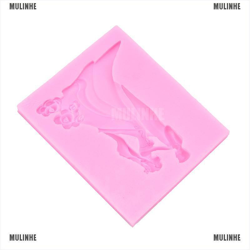 Khuôn Silicone Tạo Hình Cô Dâu Chú Rể Trang Trí Bánh Kem