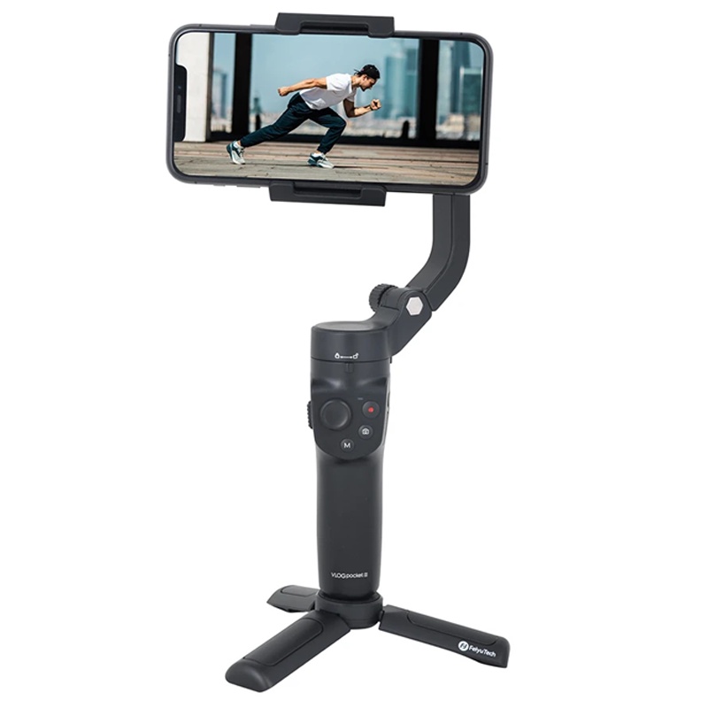 Gimbal Bluetooth Siêu Nhỏ Gọn Cho Điện Thoại Smartphone, Thời Lượng Pin 8h Feiyu Tech VLOG Pocket 2