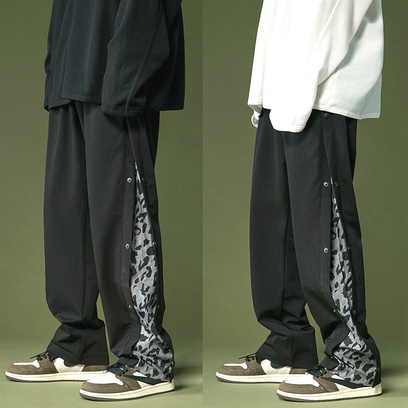quần ống rộng Họa Tiết Da Báo Cá Tính Cho Nam
