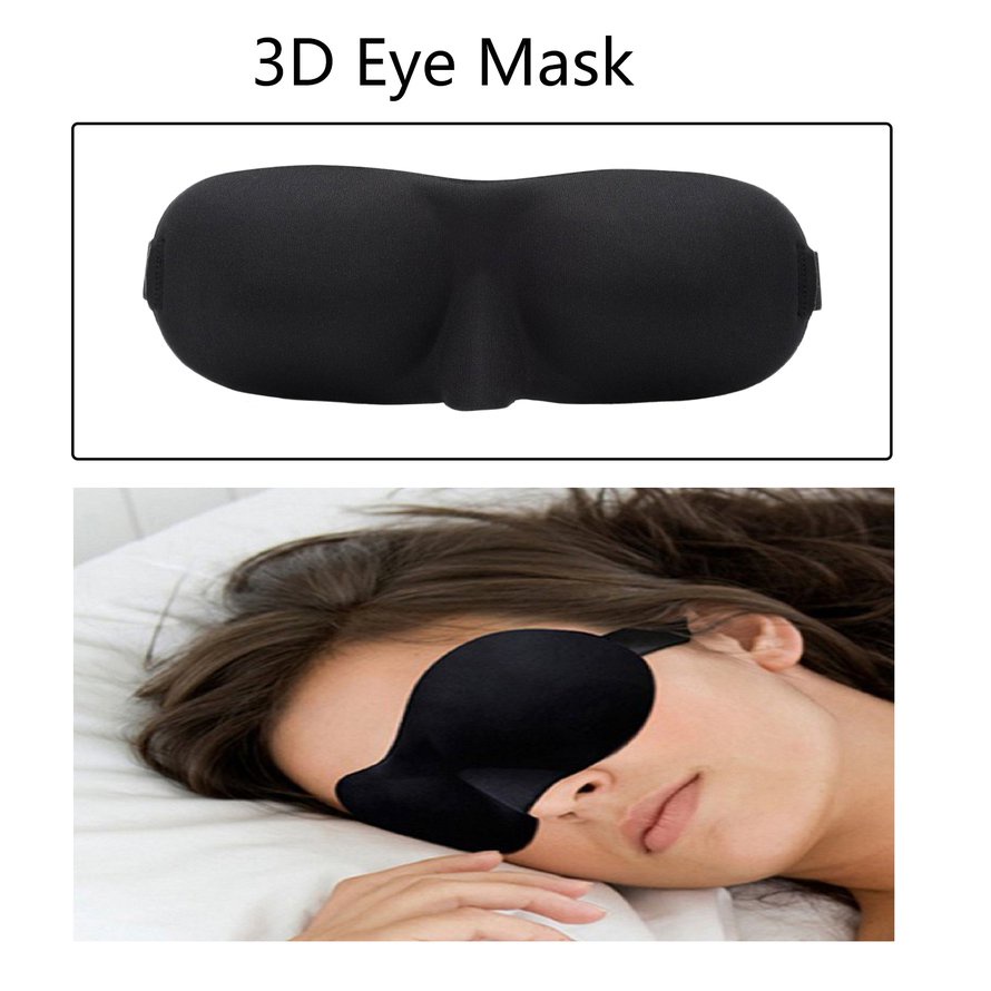1 mặt nạ che mắt ngủ 3D mềm mại thư giãn cho nam nữ