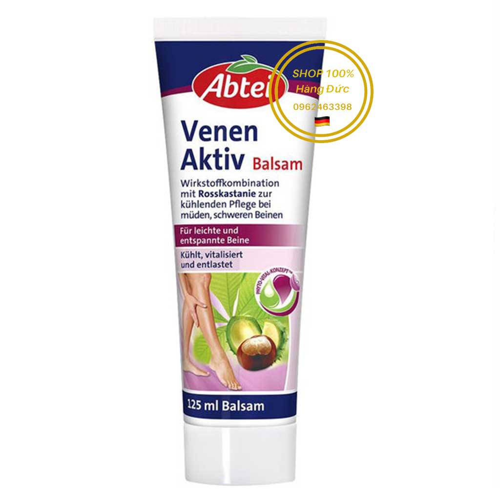Kem bôi suy giãn tĩnh mạch Abtei Venen Aktiv balsam - Hàng Đức 100%