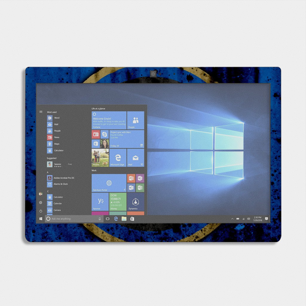 Bộ skin dán laptop mẫu LOGO INTER MILAN / Có mẫu decal dán cho tất cả các hãng máy tính