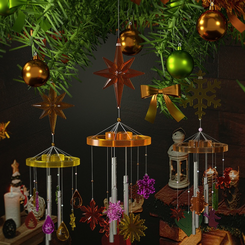 Khuôn Silicone Làm Mặt Dây Chuyền Hình Chuông Gió DIY