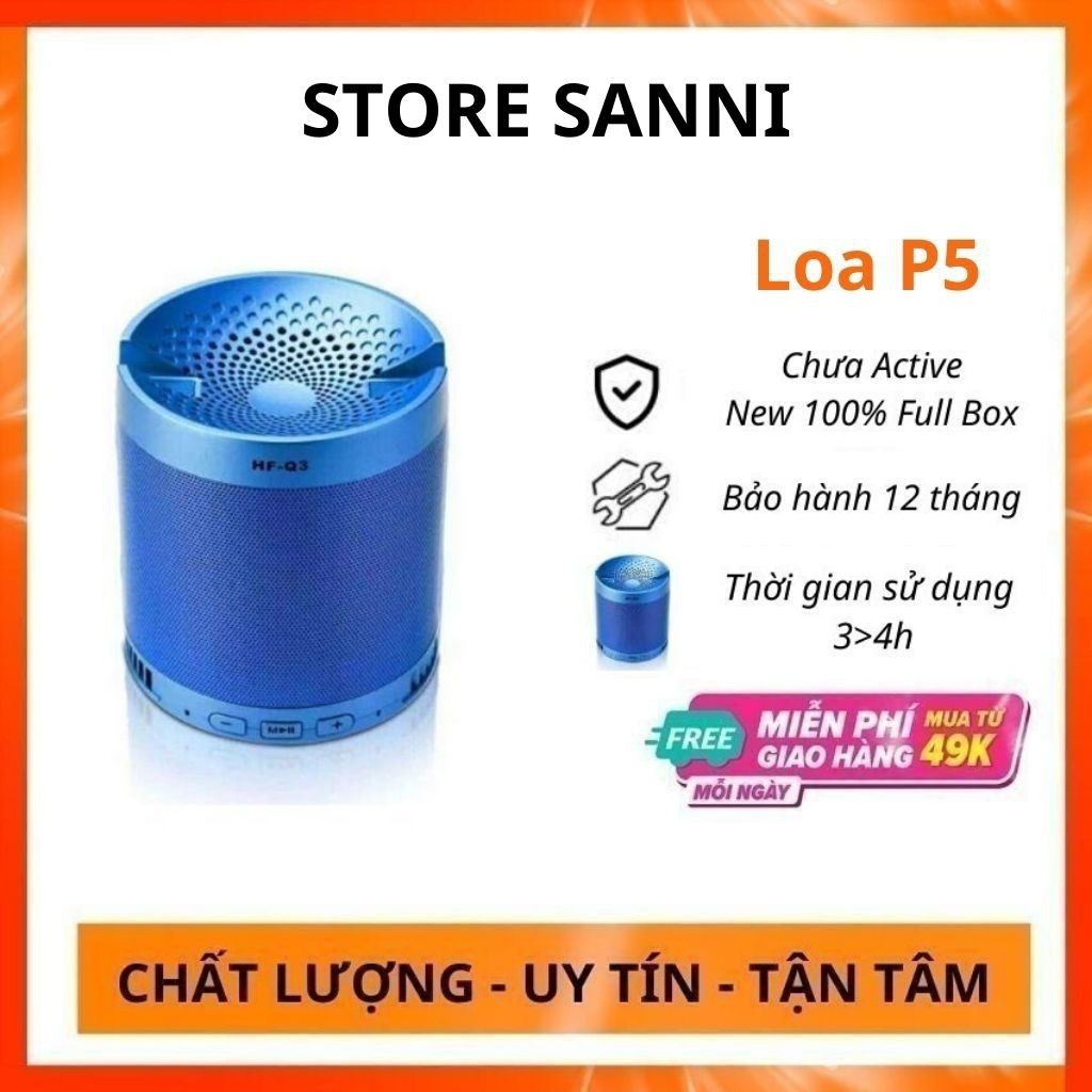 Loa bluetooth mini bass mạnh kết nối với điện thoại samsung và iphone, loa mini pin trâu, loa bluetooth jbl mini