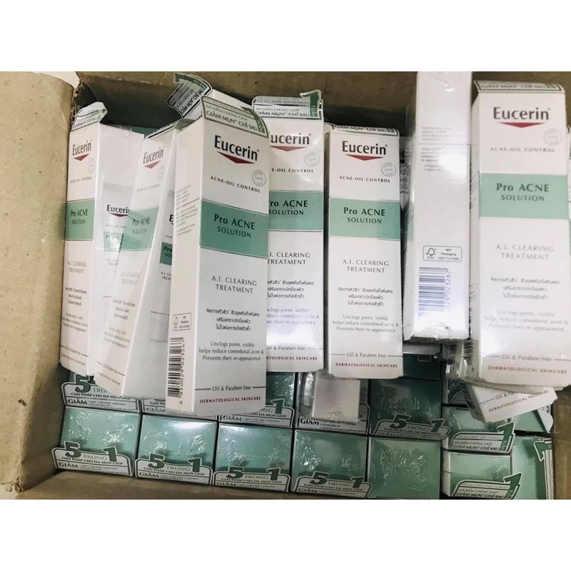 Tinh chất giảm mụn sau 1 tuần Eucerin Proacne Ai Clearing Treatment (New)