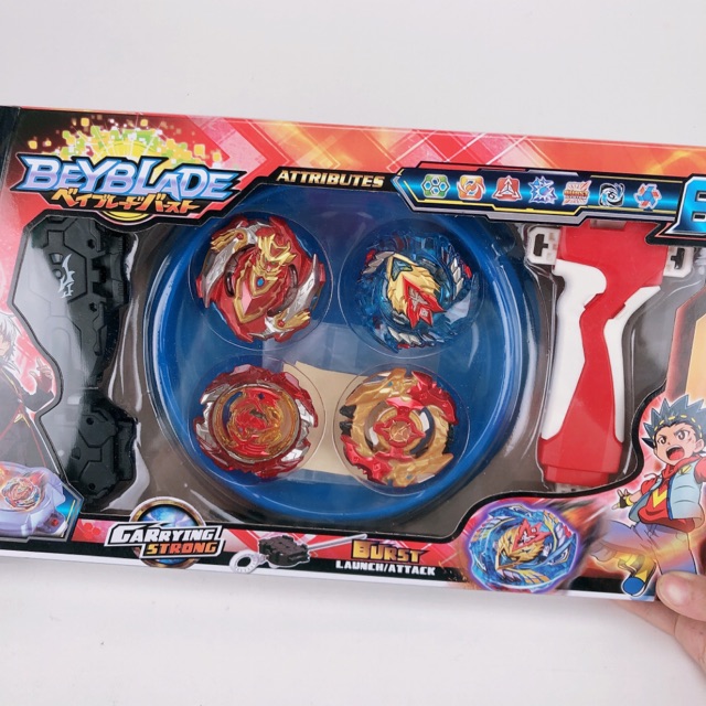 [CỰC SỐC] Bộ đồ chơi 4 Quay Beyblade và bàn đấu - Video,hình ảnh thật