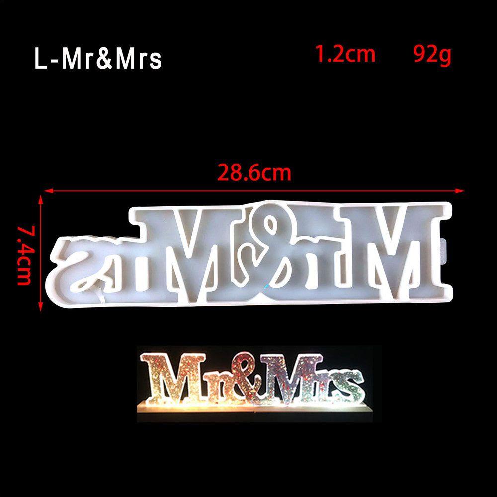 LET Khuôn Silicone Làm Đồ Trang Trí DIY 3D Hình Chữ Love