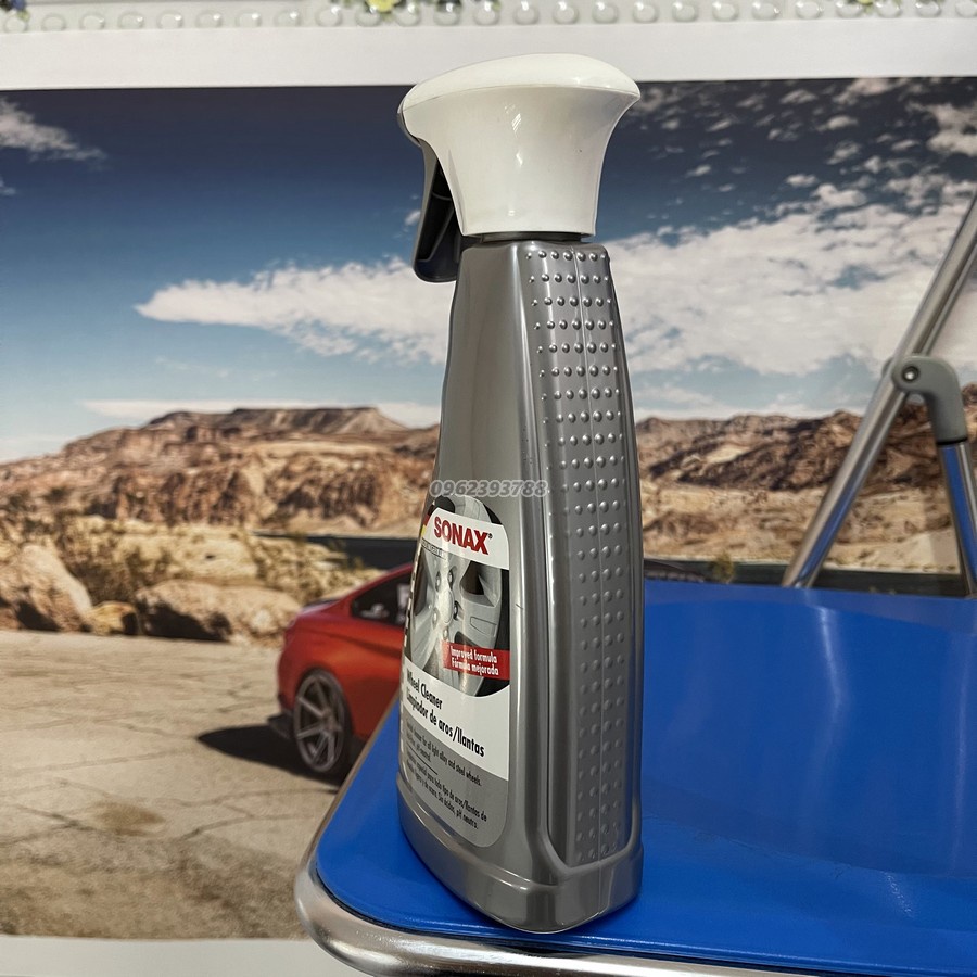 Dung dịch tẩy rửa lazang mâm vành bánh xe ô tô Sonax Rim cleaner 429200 500ml