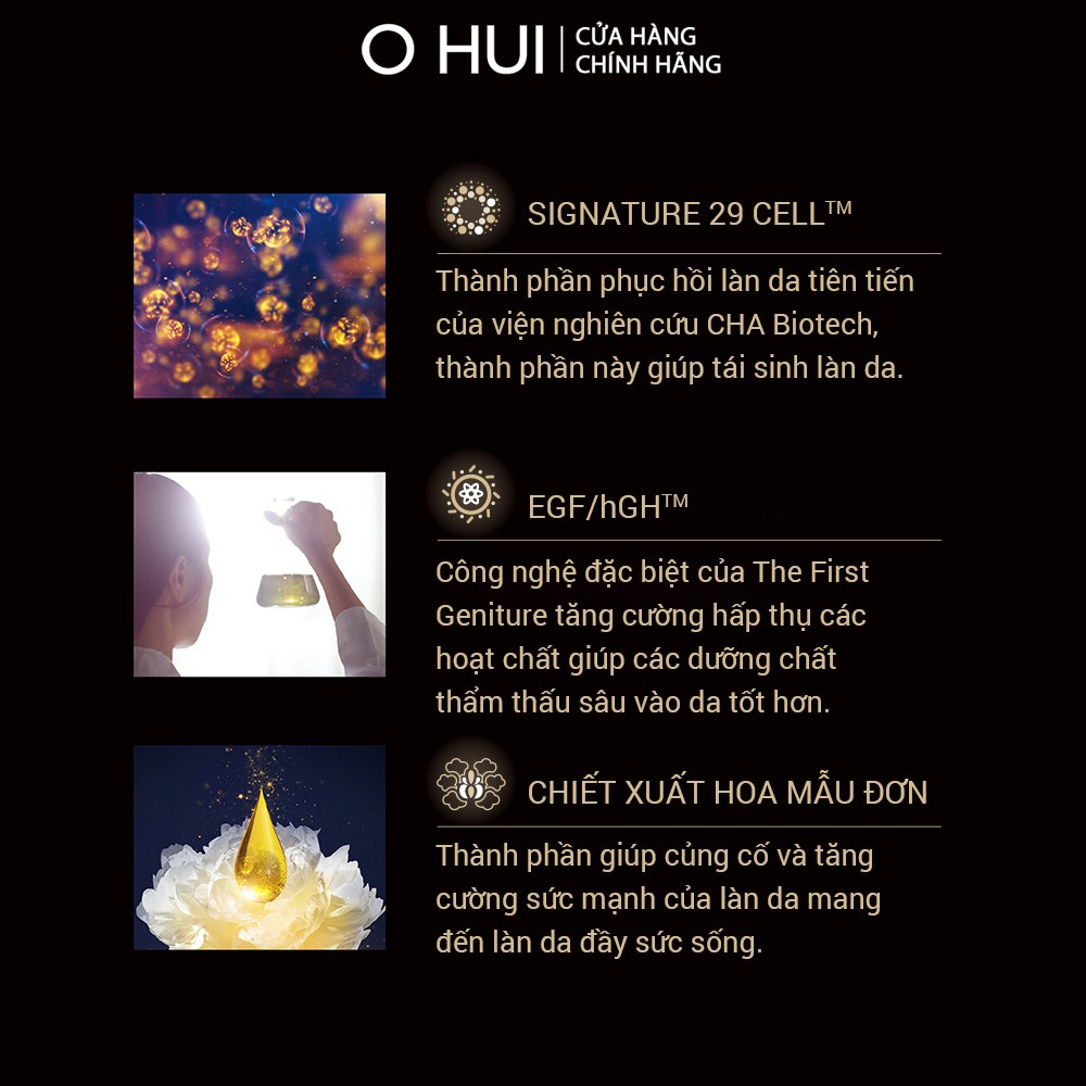 Bộ dưỡng tinh chất chiết xuất vàng 24k tái sinh da  toàn diện OHUI The First Time For Love Special Set | BigBuy360 - bigbuy360.vn