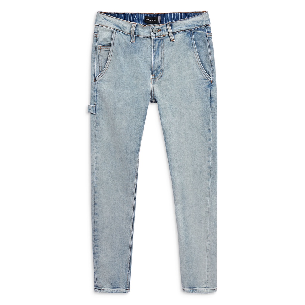 Quần Jean Nam SimFit Ad Waist 2B , Chất Cotton Pha Spandex , QJ003901,SOMEHOW