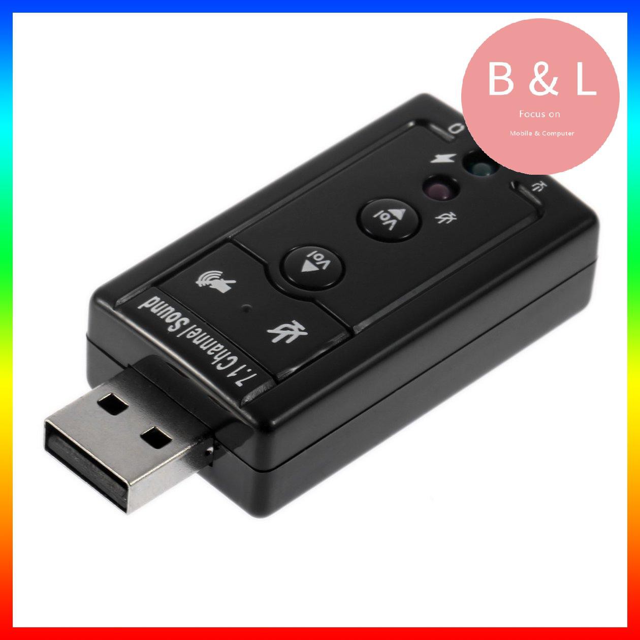 CHANNEL Đầu Chuyển Đổi Âm Thanh Usb 2.0 7.1