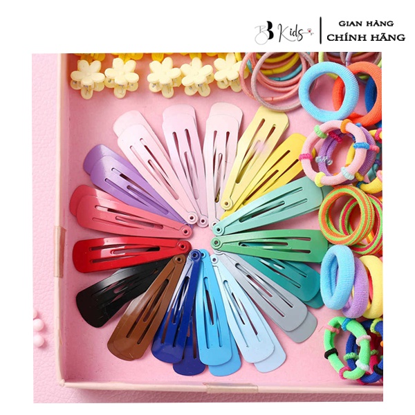 Sét Dây Buộc Tóc BB Kids 780 Chi Tiết Cho Bé Gái