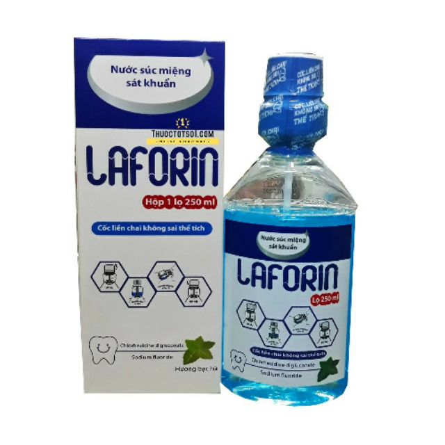 Nước súc miệng  Laforin 250ml người lớn DP TW1 HN