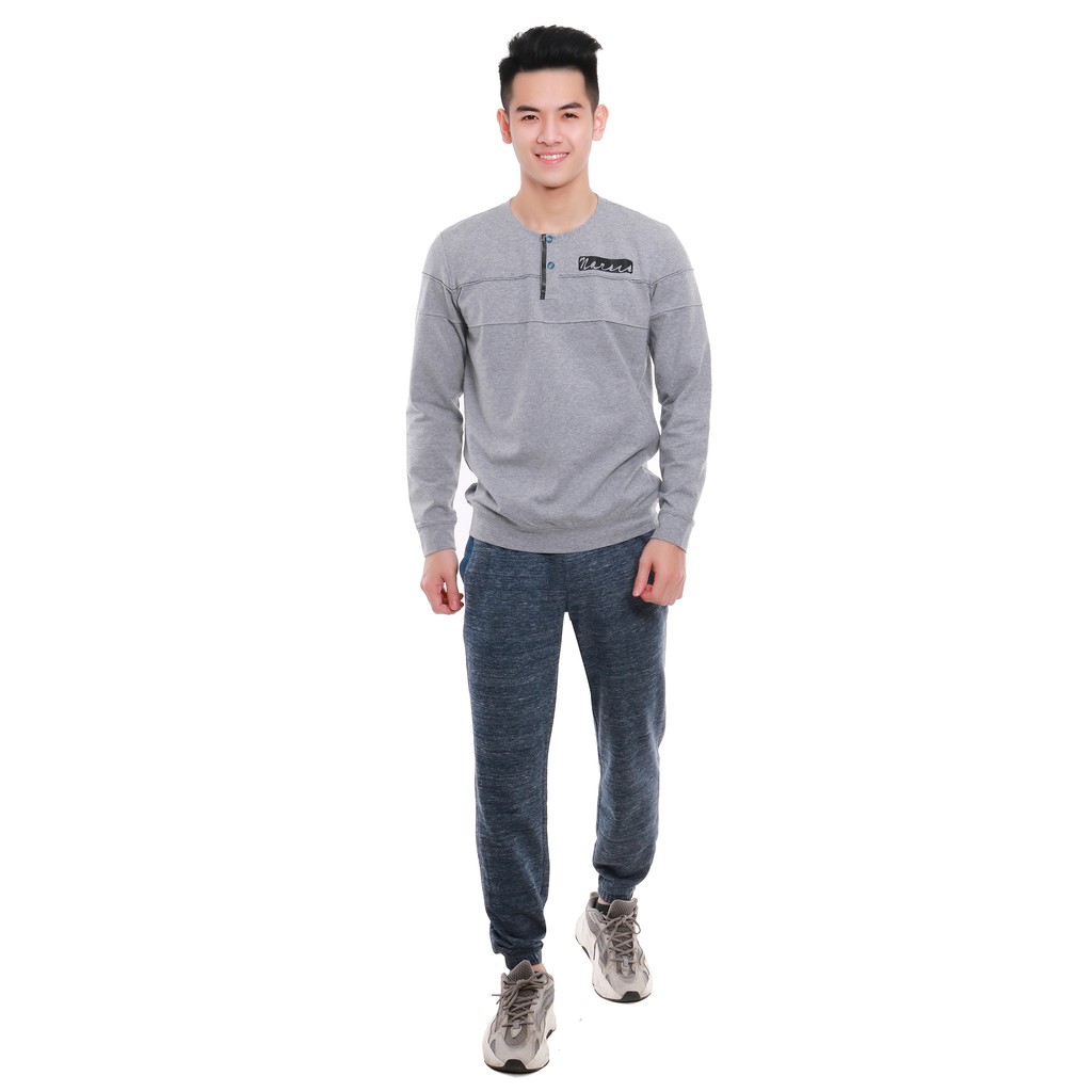 Quần nam thu đông Narsis màu ghi  Quần jogger nam Thiết kế phong cách trẻ trung  năng động