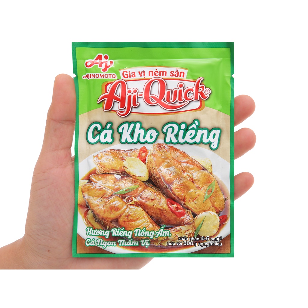 Gia vị nêm sẵn cá kho riềng Aji-Quick gói 29g