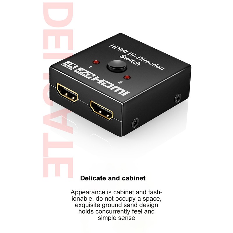 Dây cáp Hdmi 4K Hdmi 1 đầu vào-2 đầu ra 2 đầu cho Laptop Dvd | BigBuy360 - bigbuy360.vn