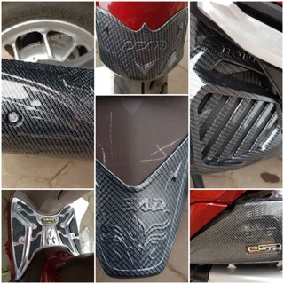 Bộ trang trí bảo vệ xe Lead 2017 2018 2019 2020 2021 2022 cacbon  5 món