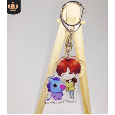 Móc khóa mica BTS.BT21