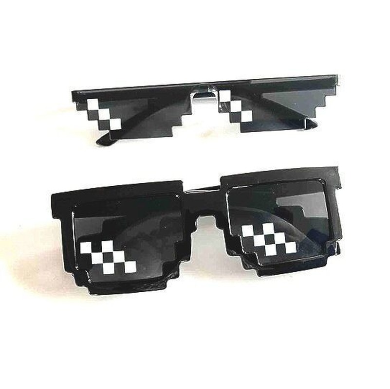 Fancy Mosaic Prom Party Glasses Two-dimensional Code Pixel Big Brother Social People Sunglasses Prank Groomsmen Props | BigBuy360 - bigbuy360.vn