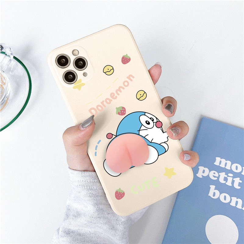 Ốp lưng iphone cạnh vuông BVC doraemon đào bóp 6plus/6s/6splus/7/7plus/8/8plus/x/xs/11/12/pro/max/plus/promax-Awifi G2-7