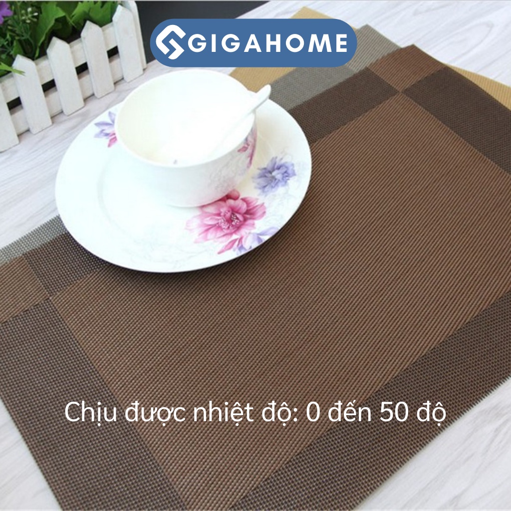 Tấm Lót Bàn Ăn GIGAHOME Cách Nhiệt, Chống Thấm Nước, Trang Trí 9084