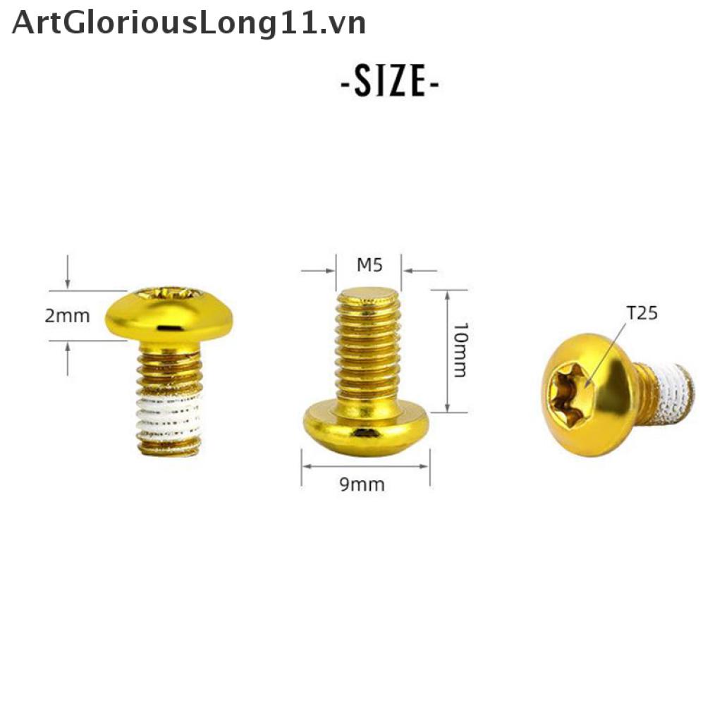 Bộ 12 Ốc Vít T25 M5 * 10 Bằng Thép Gắn Đĩa Phanh Xe Đạp Leo Núi Artglaong11