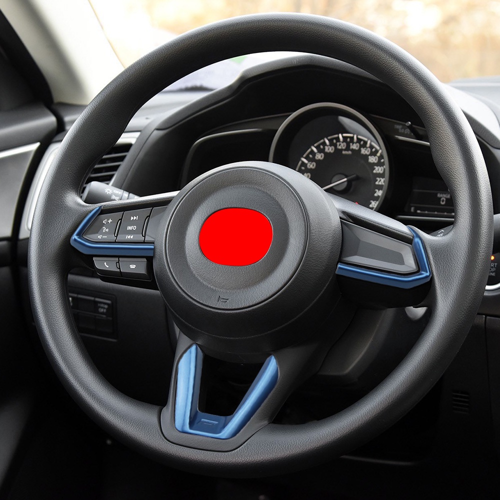 Set 3 Miếng Dán Bọc Vô Lăng Xe Hơi Mazda 3 6 CX3 CX-3 CX-5 CX5 CX8 CX 9 Axela ATENZA 2017 2018 2019