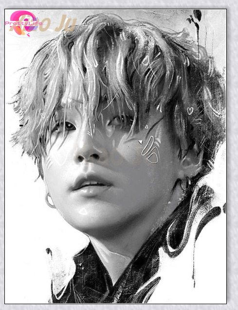 Bộ Tranh Đính Đá 5d Họa Tiết Nhóm Nhạc BTS Độc Đáo diy Dùng Trang Trí