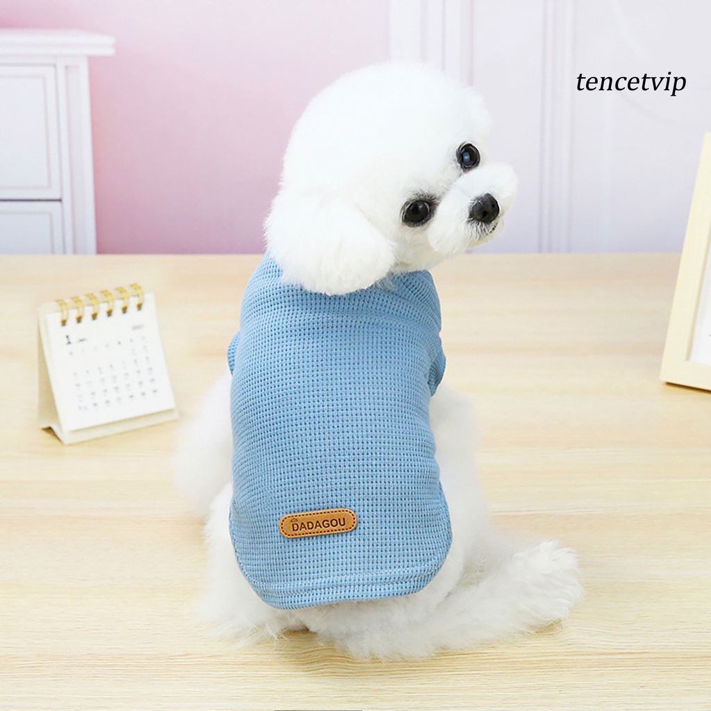 Áo thun cotton màu sắc đơn giản dành cho thú cưng