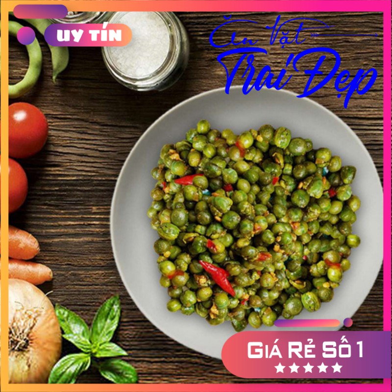 Đậu Hà Lan Tỏi Ớt hủ Pet 500g - Trai Đẹp Snack