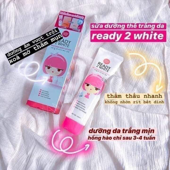 READY 2 WHITE - WHITENER BODY LOTION - siêu dưỡng trắng da nhà Cathy Doll