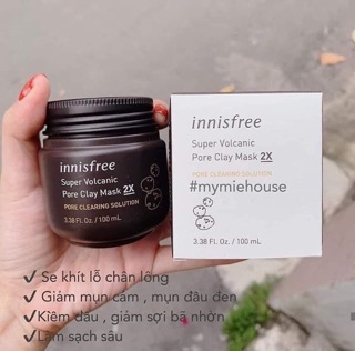 MẶT NẠ ĐẤT SET INNISFREE 2X