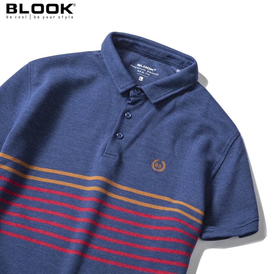 Áo polo nam slimfit BLOOK vải thun mềm mịn cotton co giãn phối màu trẻ trung 33380 ( HÌNH THẬT )