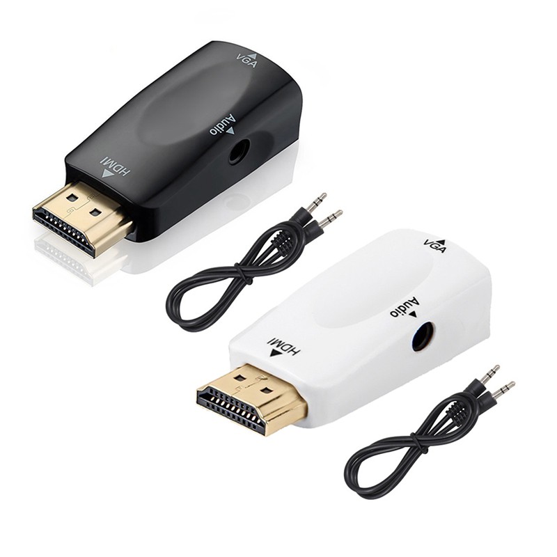 USB chuyển tiếp tín hiệu hình ảnh đầu cắm chuẩn HDMI lỗ cắm chuẩn VGA