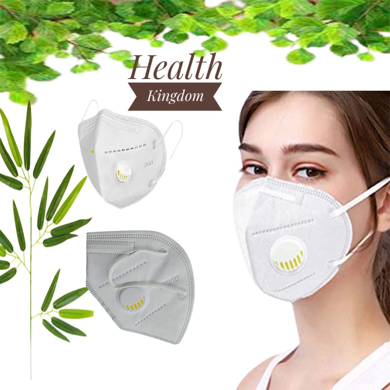 Khẩu trang KN95 có van cao cấp có van UMINO – Health Kingdom, Hộp/ 10 chiếc