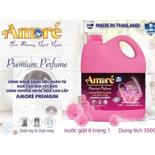 Nước giặt xả vải amore thái lan 6 in 1 loại 3,5 lít