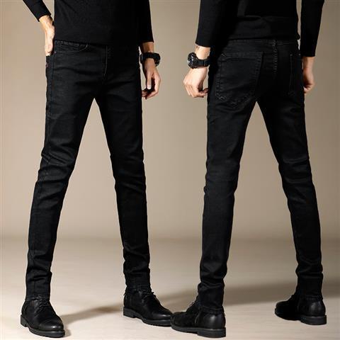 Quần short Jeans Nam Màu Đen Ống Bó Thời Trang Hàn