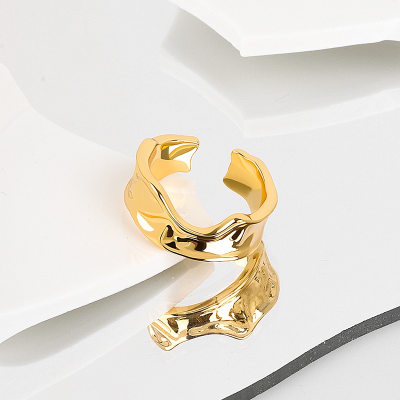 Nhẫn Cặp Màu Vàng / Bạc Phong Cách Punk Cổ Điển Thời Trang Cho Nữ