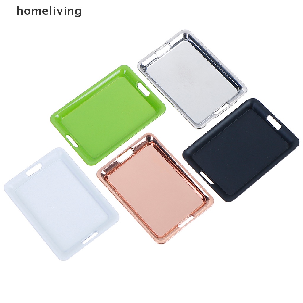 Khay Kim Loại Mini 1: 12 42mm * 60mm Trang Trí Nhà Búp Bê