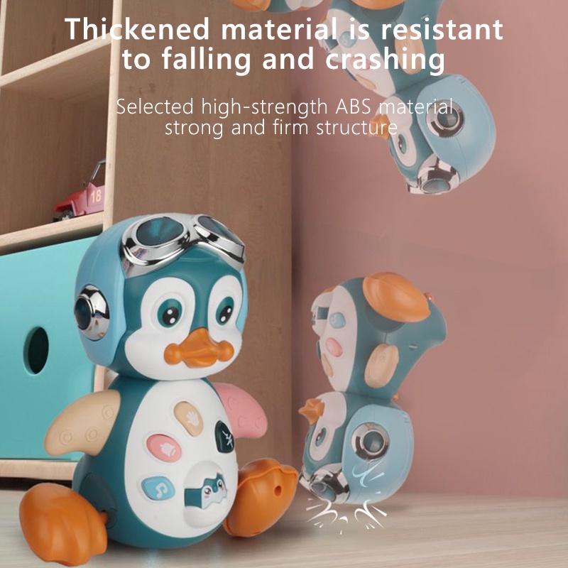 Đồ chơi chim cánh cụt HYG Toys phát nhạc và đèn led đáng yêu dành cho bé