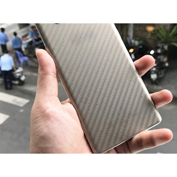 Miếng dán lưng Nokia 6, Nokia 8 vân carbon 3D