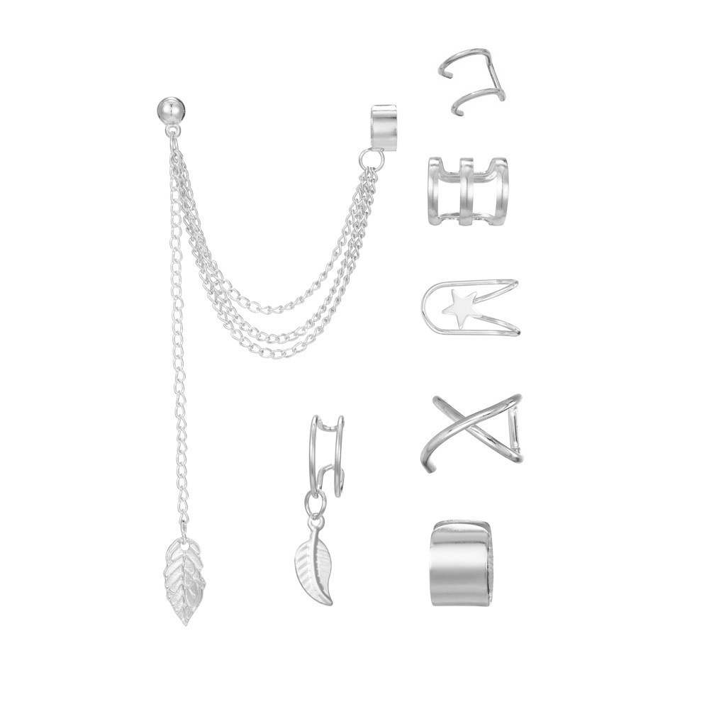 Set 7 Bông tai dạng kẹp phong cách bohemian cổ điển thời trang cho nữ