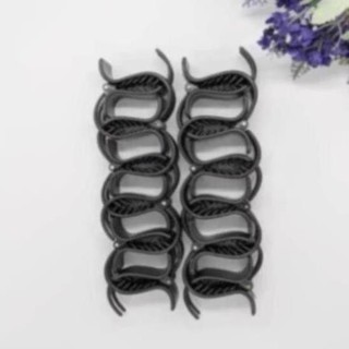 Kẹp tóc càng cua , cặp tóc càng cua đen nhám [set 12 cái ]