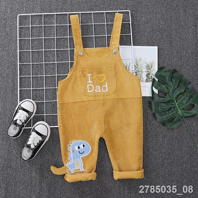 💕Hld KIDS✨๑♀Quần yếm Denim mỏng thời trang mùa thu cho bé trai