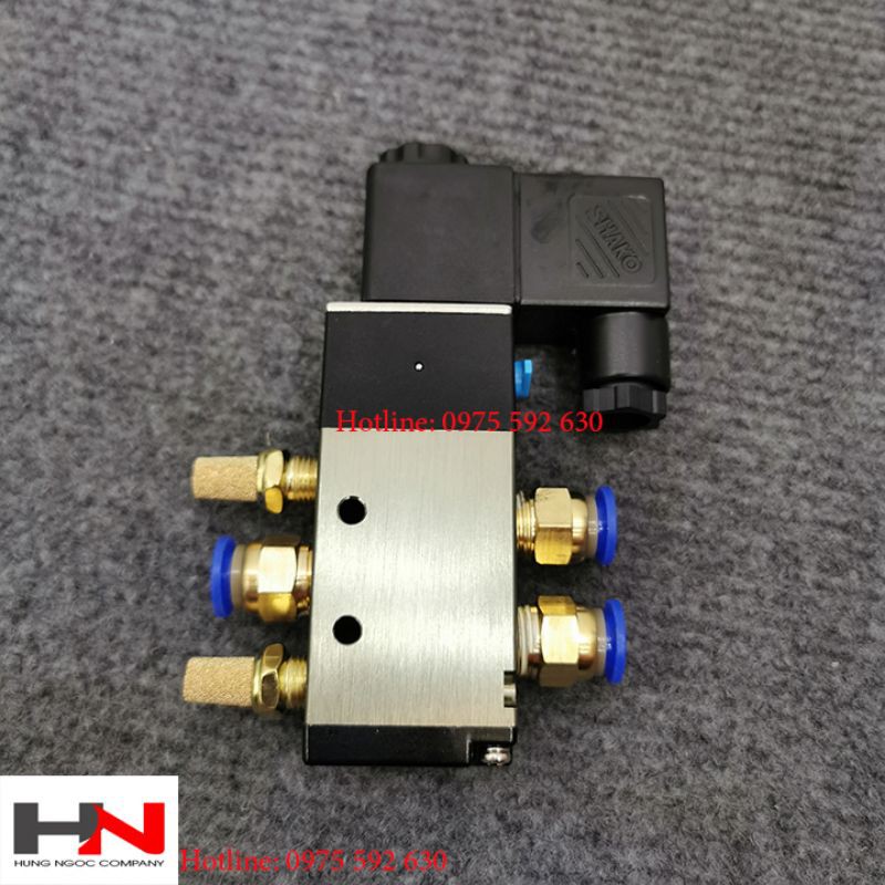 Bộ van điện từ 5/2 - BM520 dòng điện 220v, 24v, 12v