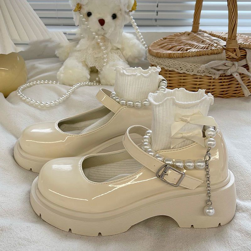 Giày Búp Bê Da Đế Dày Thời Trang Mùa Thu Dành Cho Nữ / Size 35-44 / 41 / Mary Jane / 42