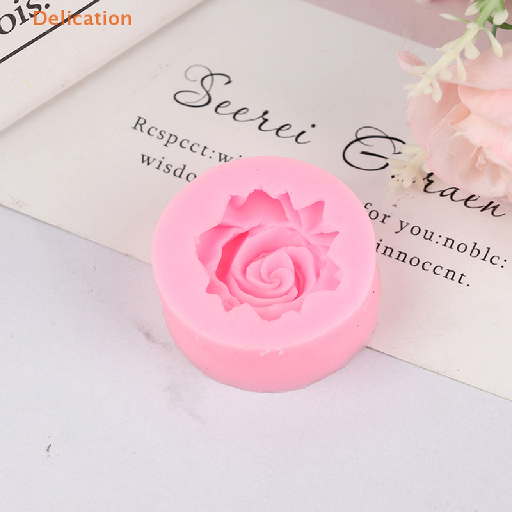 Khuôn Silicone Tạo Hình Hoa Hồng 3D Trang Trí Bánh
