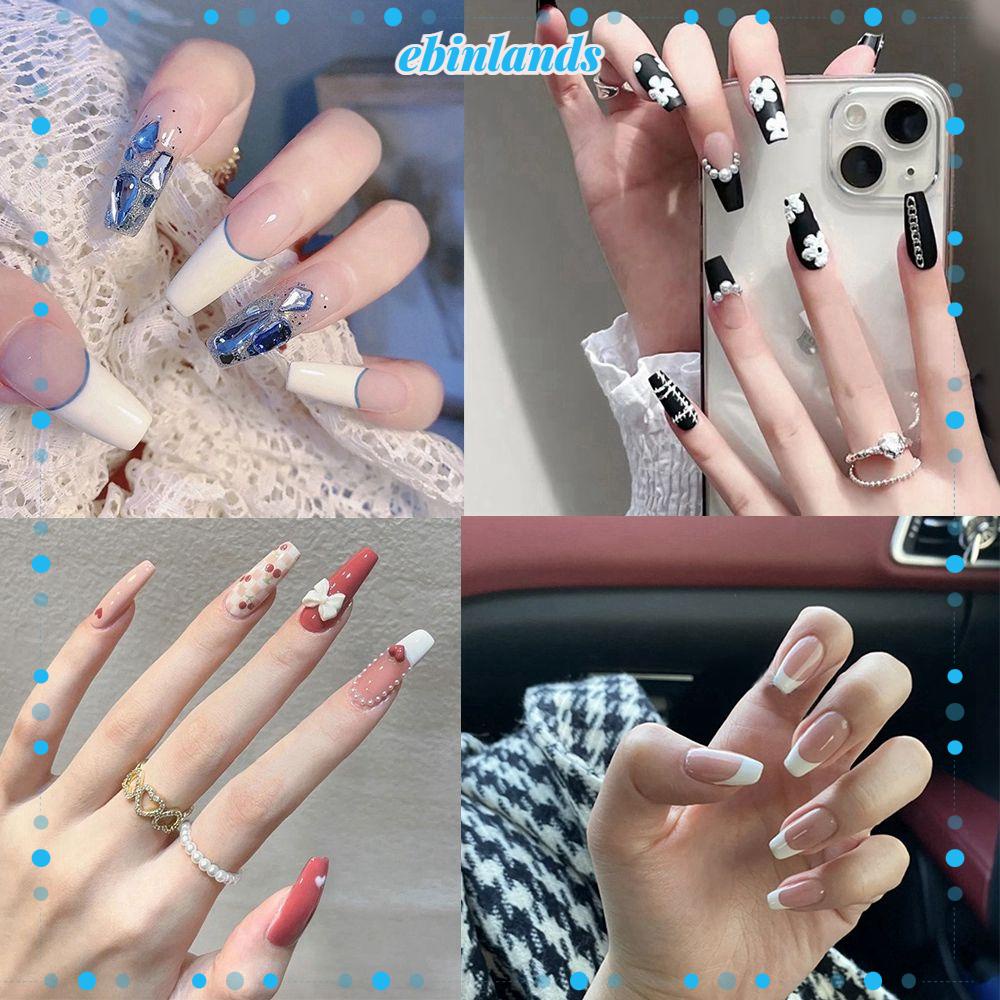 Set 24 Móng Tay Giả Có Thể Tháo Rời Ốp